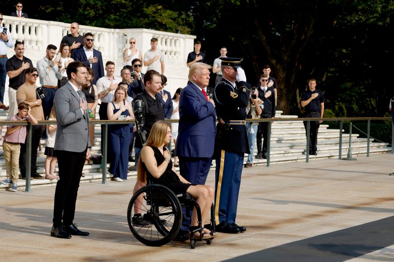 Trump visit to Arlington Cemetery sparks alleged altercation with aides