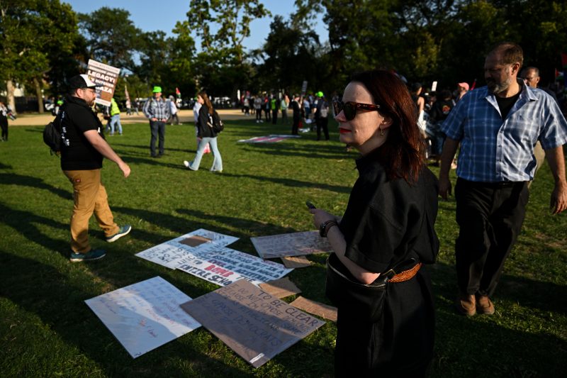 Seeking history, an archivist gathers what protesters at the DNC left behind