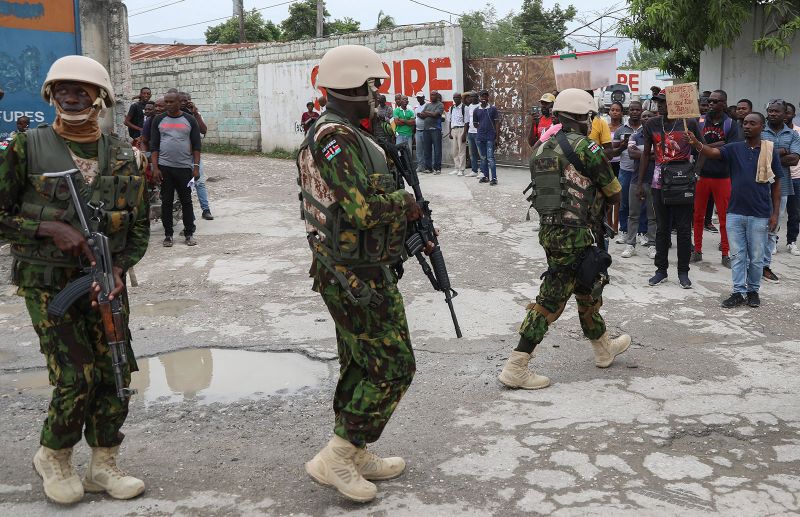 Kenyan police deployed to Haiti haven’t received full promised salary in two months