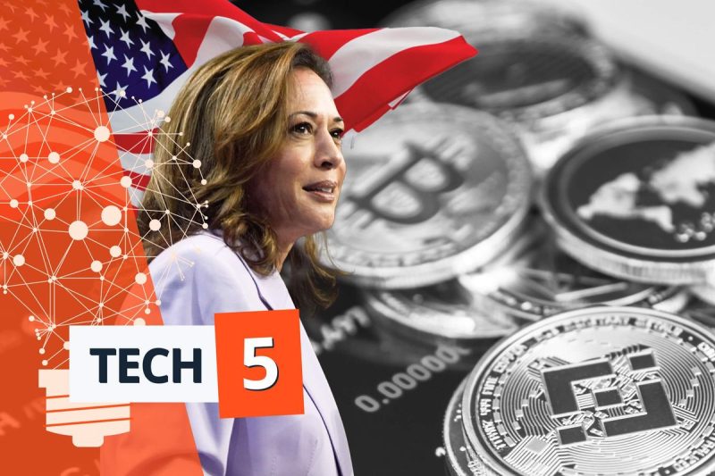 ​Tech 5: Aide Says Harris Supports Policies to Expand Crypto Sector, AMD to Buy ZT Systems