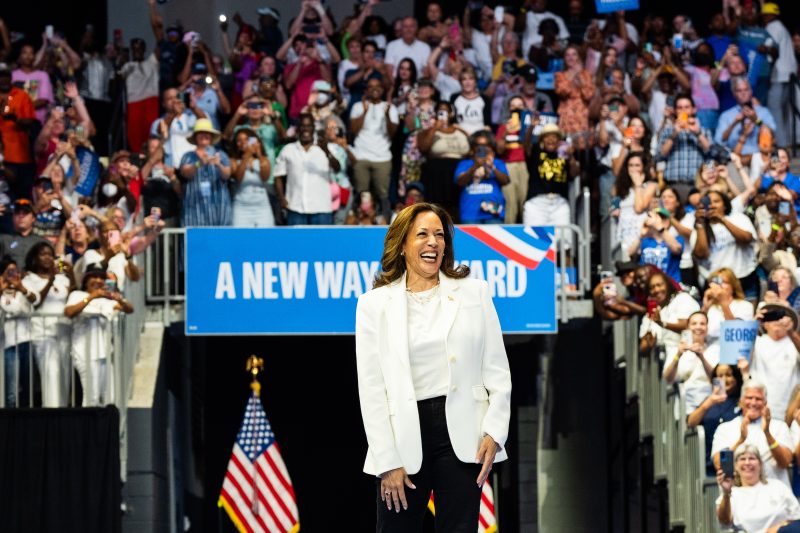 Kamala Harris posts huge cash advantage over Donald Trump