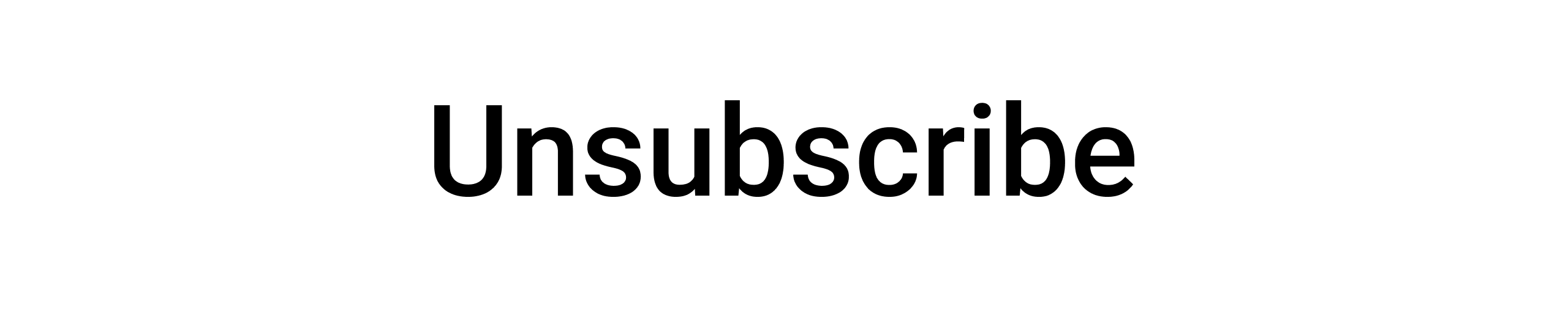 Unsubscribe