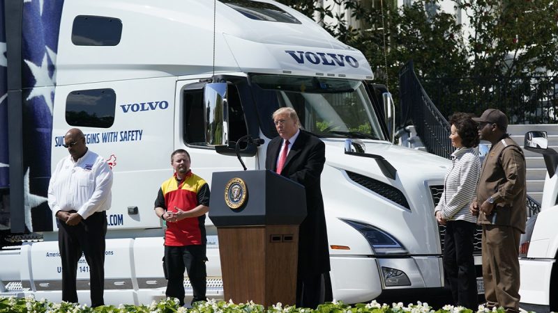 Bulk of truckers back Trump and are wary of a Harris presidency, says big-rig big shot