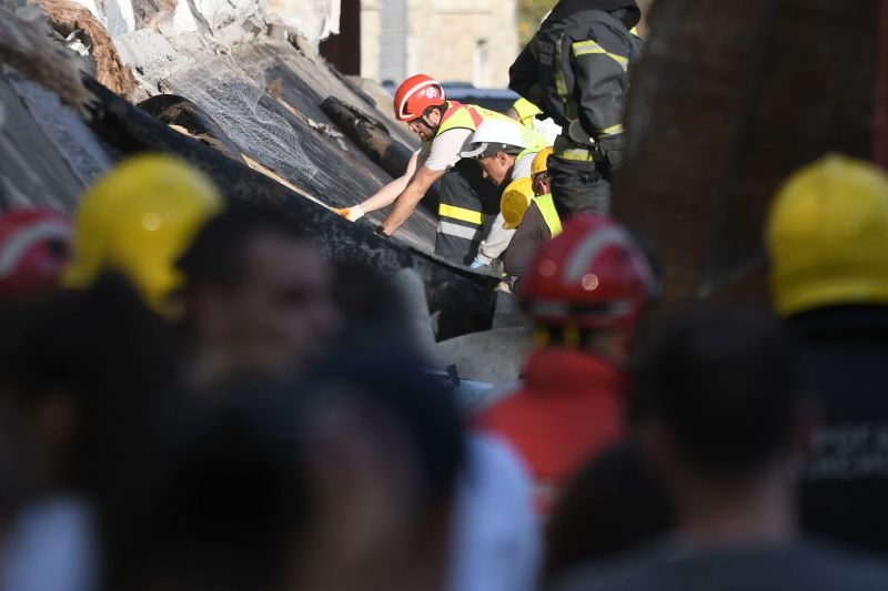 Eight killed after railway station roof collapses in Serbia