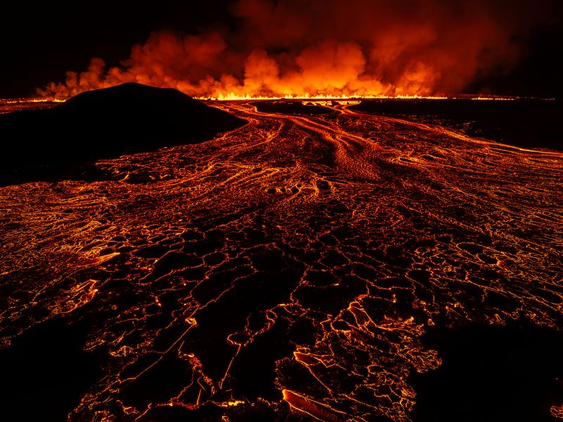 Iceland volcano erupts for the seventh time in a year