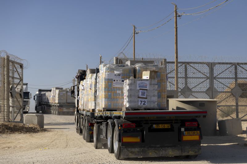 Nearly a hundred aid trucks looted in Gaza, as UN warns of ‘collapse of law and order’