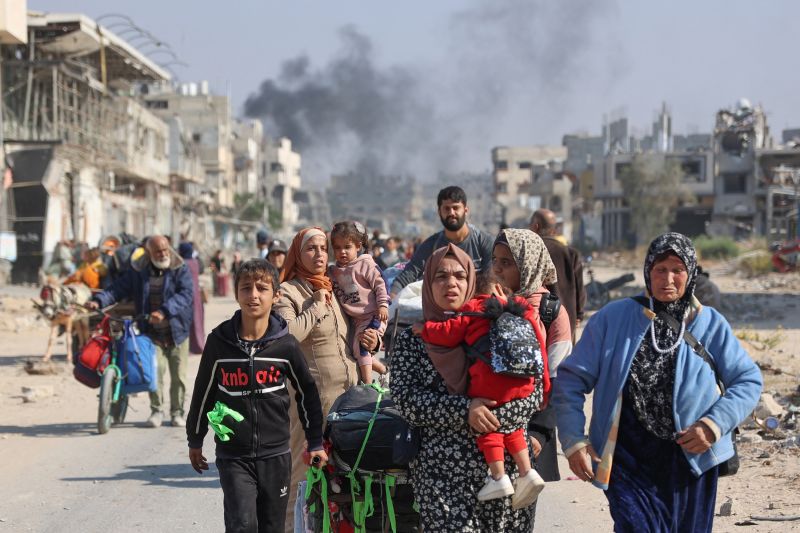 Human Rights Watch accuses Israel of mass displacement in Gaza amounting to a war crime