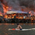 Inferno destroys thousands of shanties in Manila’s biggest slum area