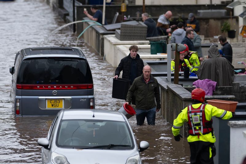 Several dead as Storm Bert wreaks havoc across parts of Britain