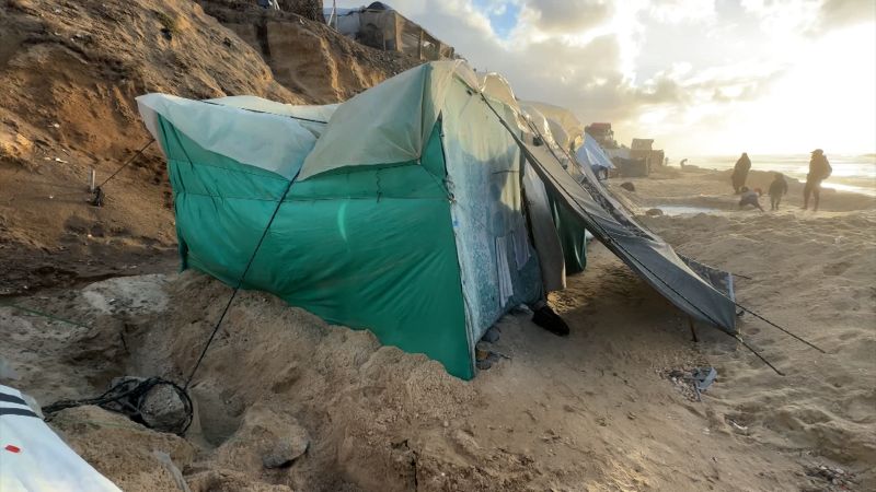 ‘Winter in Gaza means more people will die shivering’: Cold and rain pose added threat to displaced Palestinians