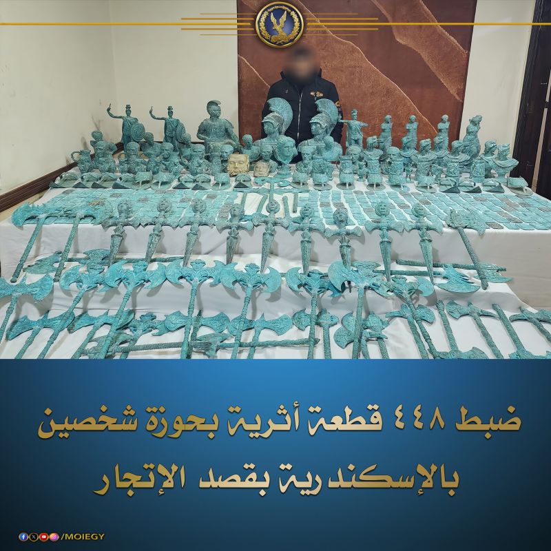 Two arrested in Egypt after attempting to steal hundreds of ancient artifacts from the bottom of the sea