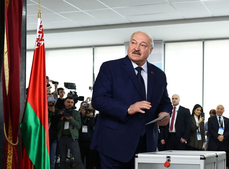 Belarus president set to extend 30-year rule as critics slam ‘sham’ election