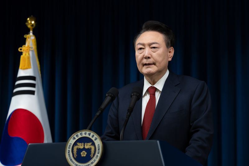 South Korea’s president charged with insurrection over declaration of martial law