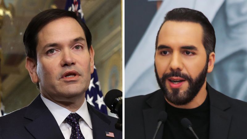 Rubio and Bukele to discuss sending suspected gang members from US to El Salvador